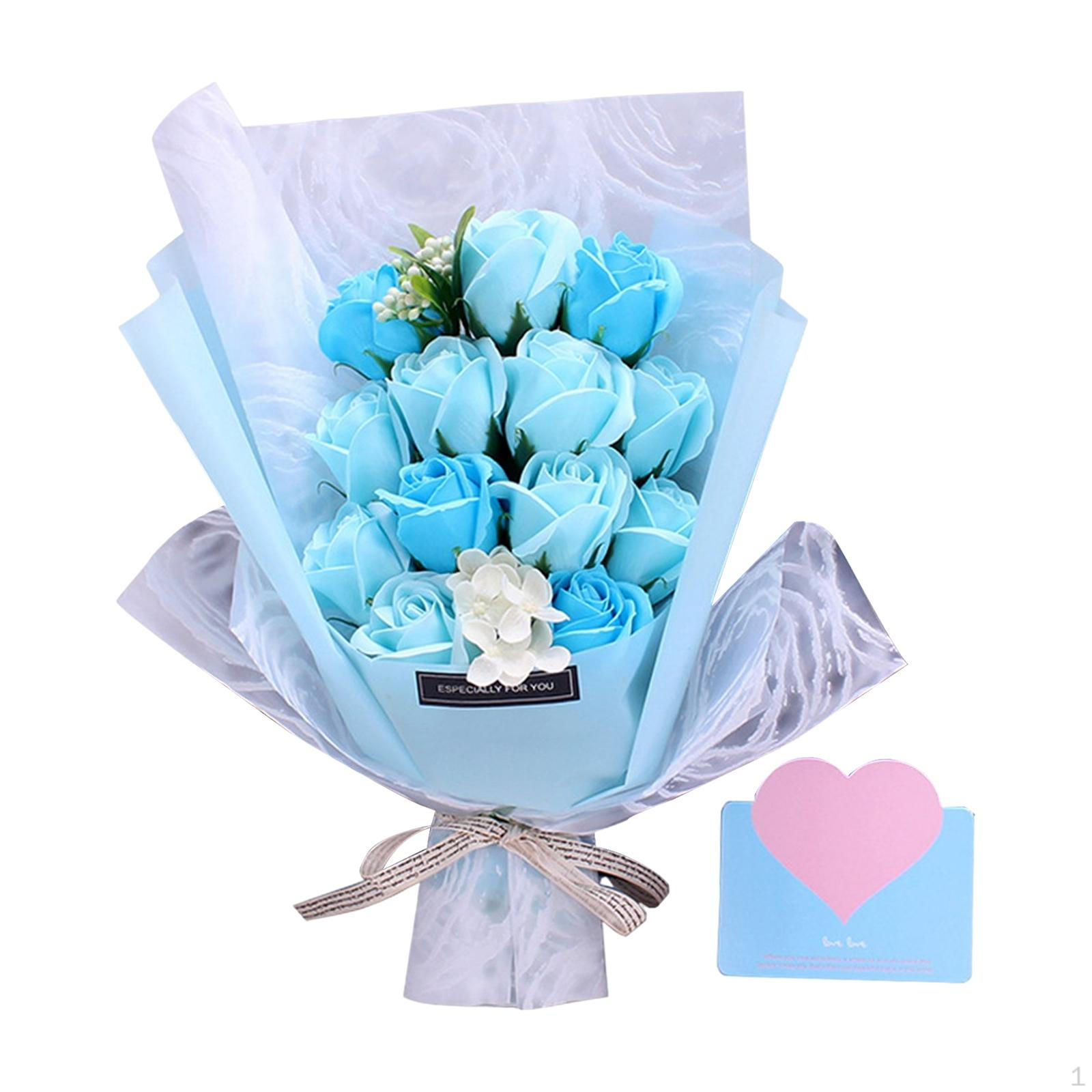 Artificial Floral Soap Flower Arrangement for Home And Office Blue
Artificial Floral Soap Flower Arrangement for Home And Office Blue