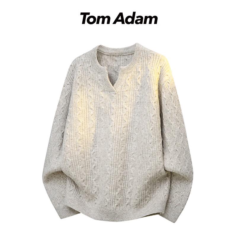 TOM ADAM Men s Textured V-Neck Knit Sweater M
TOM ADAM Men s Textured V-Neck Knit Sweater M