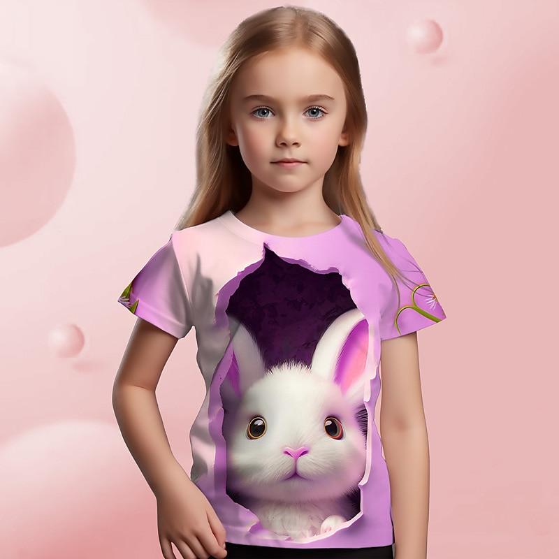 Easter Girls 3D Graphic Cartoon Rabbit T shirt Tee Short Sleeve 3D Print Summer Spring Active Fashion Cute Kids 3-12 160
Easter Girls 3D Graphic Cartoon Rabbit T shirt Tee Short Sleeve 3D Print Summer Spring Active Fashion Cute Kids 3-12 160