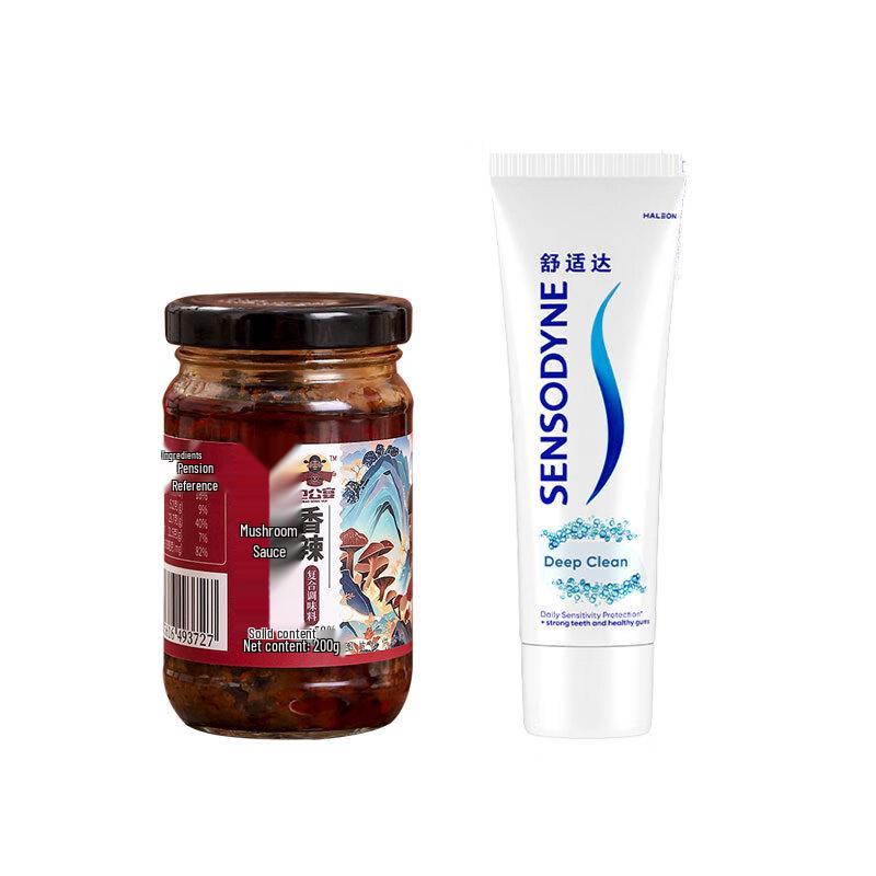 Sensodyne Fresh Mint Toothpaste & Spicy Mushroom Sauce Bundle
Sensodyne Fresh Mint Toothpaste & Spicy Mushroom Sauce Bundle