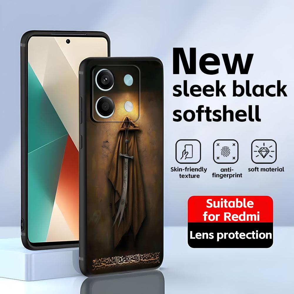 Imam Hussain Shia Ali Phone Case For Redmi Note 14 13 12 11 Pro Plus S 5G 14C A3 Soft Black Phone Cover Redmi Note 14 Pro 4G (Global)
Imam Hussain Shia Ali Phone Case For Redmi Note 14 13 12 11 Pro Plus S 5G 14C A3 Soft Black Phone Cover Redmi Note 14 Pro 4G (Global)