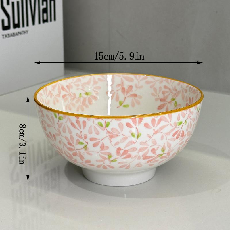 6Inch Large Capacity Ceramic Bowl with Four Seasons Flower Patternfor Noodles Soup Salad Pasta Microwave,Dishwasher Safe
6Inch Large Capacity Ceramic Bowl with Four Seasons Flower Patternfor Noodles Soup Salad Pasta Microwave,Dishwasher Safe