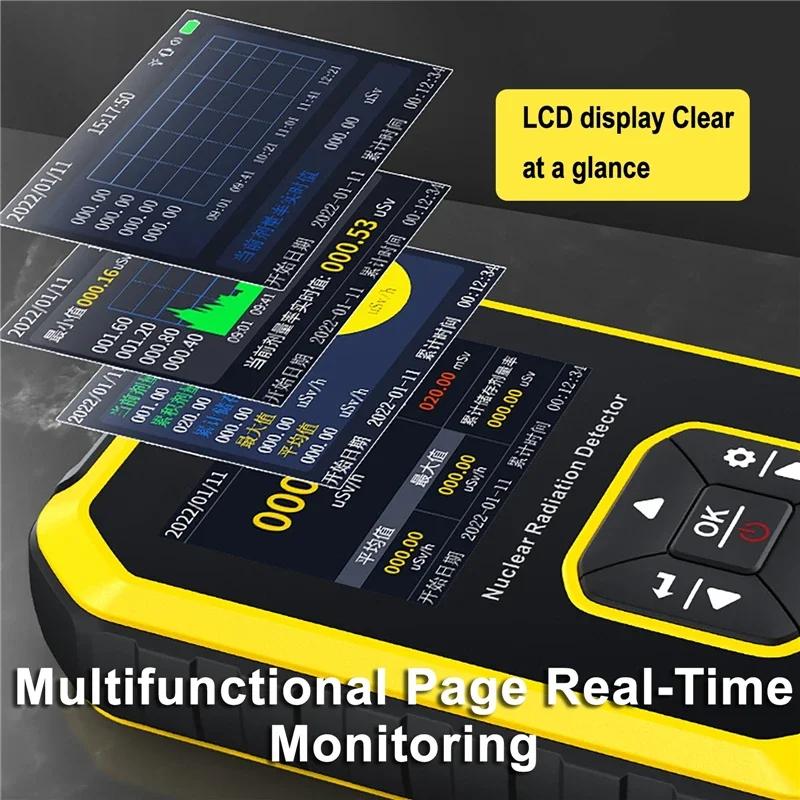 Personal Dosimeter X-ray Gamma-ray Beta Ray Radioactivity Tester Marble Detector Geiger Counter Nuclear Radiation Detector
Personal Dosimeter X-ray Gamma-ray Beta Ray Radioactivity Tester Marble Detector Geiger Counter Nuclear Radiation Detector