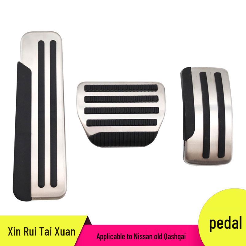 Комплект педалей с противоскользящими накладками для Nissan Qashqai: Декоративные аксессуары для дроссельной заслонки, тормоза и зоны отдыха Aluminum Alloy + Hard Rubber
Комплект педалей с противоскользящими накладками для Nissan Qashqai: Декоративные аксессуары для дроссельной заслонки, тормоза и зоны отдыха Aluminum Alloy + Hard Rubber