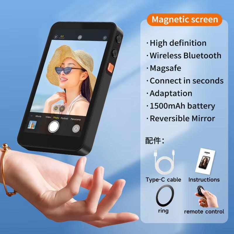 Bluetooth Wireless Magnetic Selfie Screen Projector for Mobile Phone Rear Split Display Live Broadcast,for with iPhone & Android чорний
Bluetooth Wireless Magnetic Selfie Screen Projector for Mobile Phone Rear Split Display Live Broadcast,for with iPhone & Android чорний