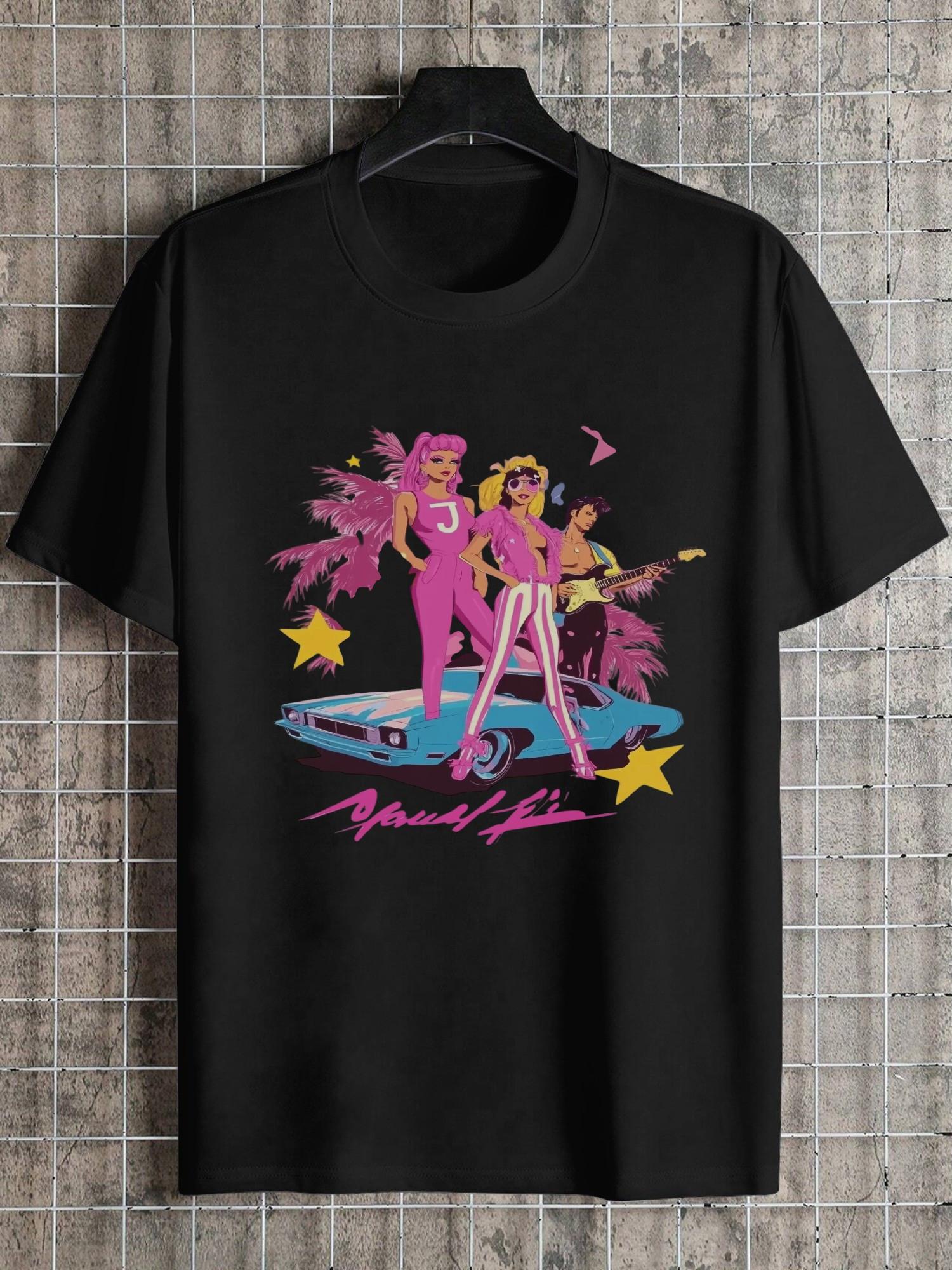 1pc retro holographic rock star graphic T-shirt XL
1pc retro holographic rock star graphic T-shirt XL