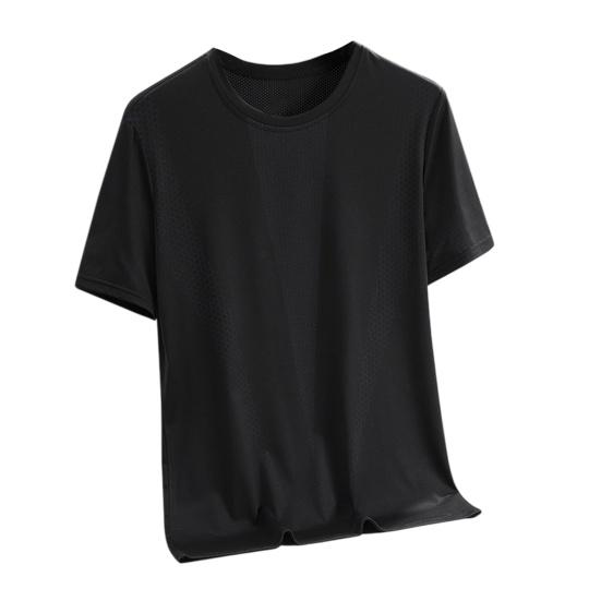 Men Athletic T-shirt Breathable Quick-Drying Summer Sports Tee Mesh Loose Fit T-shirt for Gym Outdoor Workout L чёрный
Men Athletic T-shirt Breathable Quick-Drying Summer Sports Tee Mesh Loose Fit T-shirt for Gym Outdoor Workout L чёрный
