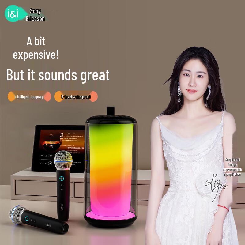 Soai K69M Bluetooth Karaoke Microphone & Speaker with AI Assistant
Soai K69M Bluetooth Karaoke Microphone & Speaker with AI Assistant