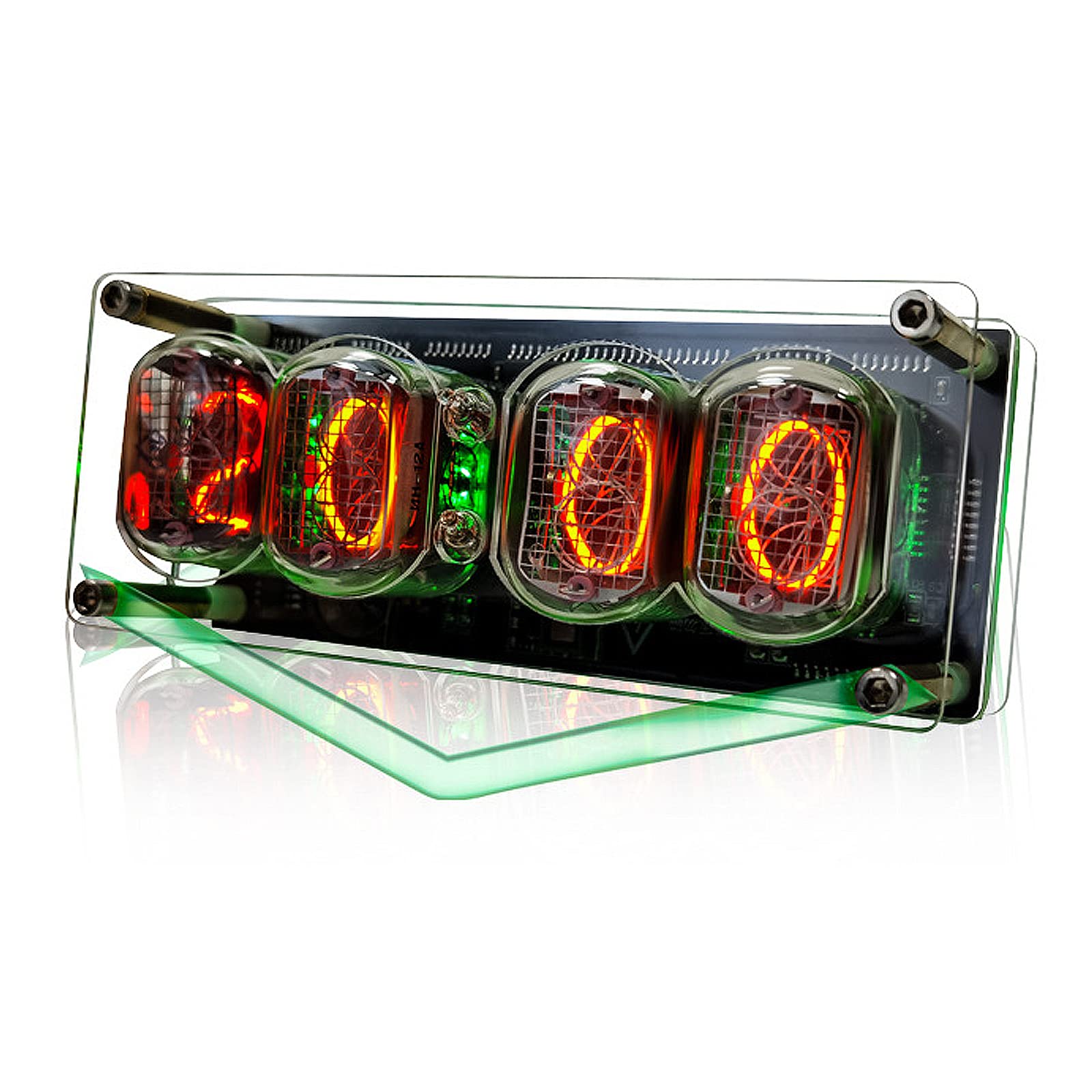 QuiExact Nixie Tube Clock Luminous Tube Clock Ретро Сучасний настільний годинник Цифровий семикольоровий світлодіодний Vintage Vintage Clock Стильний USB Decoration Fashion
QuiExact Nixie Tube Clock Luminous Tube Clock Ретро Сучасний настільний годинник Цифровий семикольоровий світлодіодний Vintage Vintage Clock Стильний USB Decoration Fashion