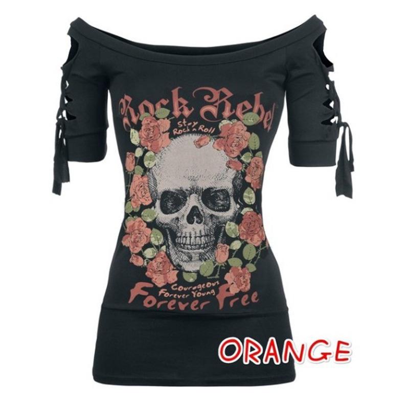Skull Womens Fashion Printed Cool Black Tshirt Plus Size Slash Tops Slit #4RedFlower,4XL
Skull Womens Fashion Printed Cool Black Tshirt Plus Size Slash Tops Slit #4RedFlower,4XL