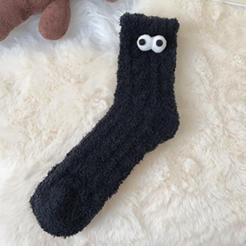 Women Winter Coral Velvet Socks Cute Eyes Floor Sock with Thick Velvet and Medium Tube Sock Warm Home Plush Sleeping Socks One Size
Women Winter Coral Velvet Socks Cute Eyes Floor Sock with Thick Velvet and Medium Tube Sock Warm Home Plush Sleeping Socks One Size