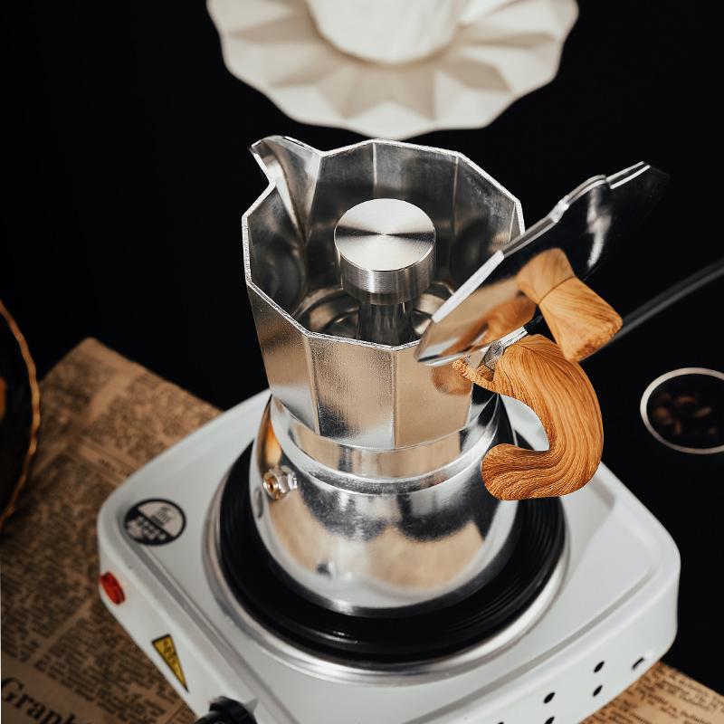 Moka Pot Splash Кавоварка з алюмінієвим розбризкувальним клапаном Аксесуари для Moka Pot
Moka Pot Splash Кавоварка з алюмінієвим розбризкувальним клапаном Аксесуари для Moka Pot
