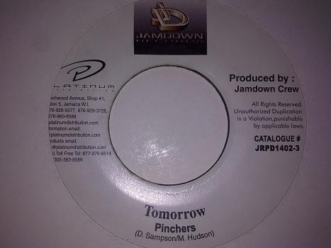 7inch Record PINCHERS / JIMMY RILEY - Tomorrow / What Would I Do JRPD14023 Jamdown Records 2001 Jamaica Reggae, Ska & Dub Used
7inch Record PINCHERS / JIMMY RILEY - Tomorrow / What Would I Do JRPD14023 Jamdown Records 2001 Jamaica Reggae, Ska & Dub Used