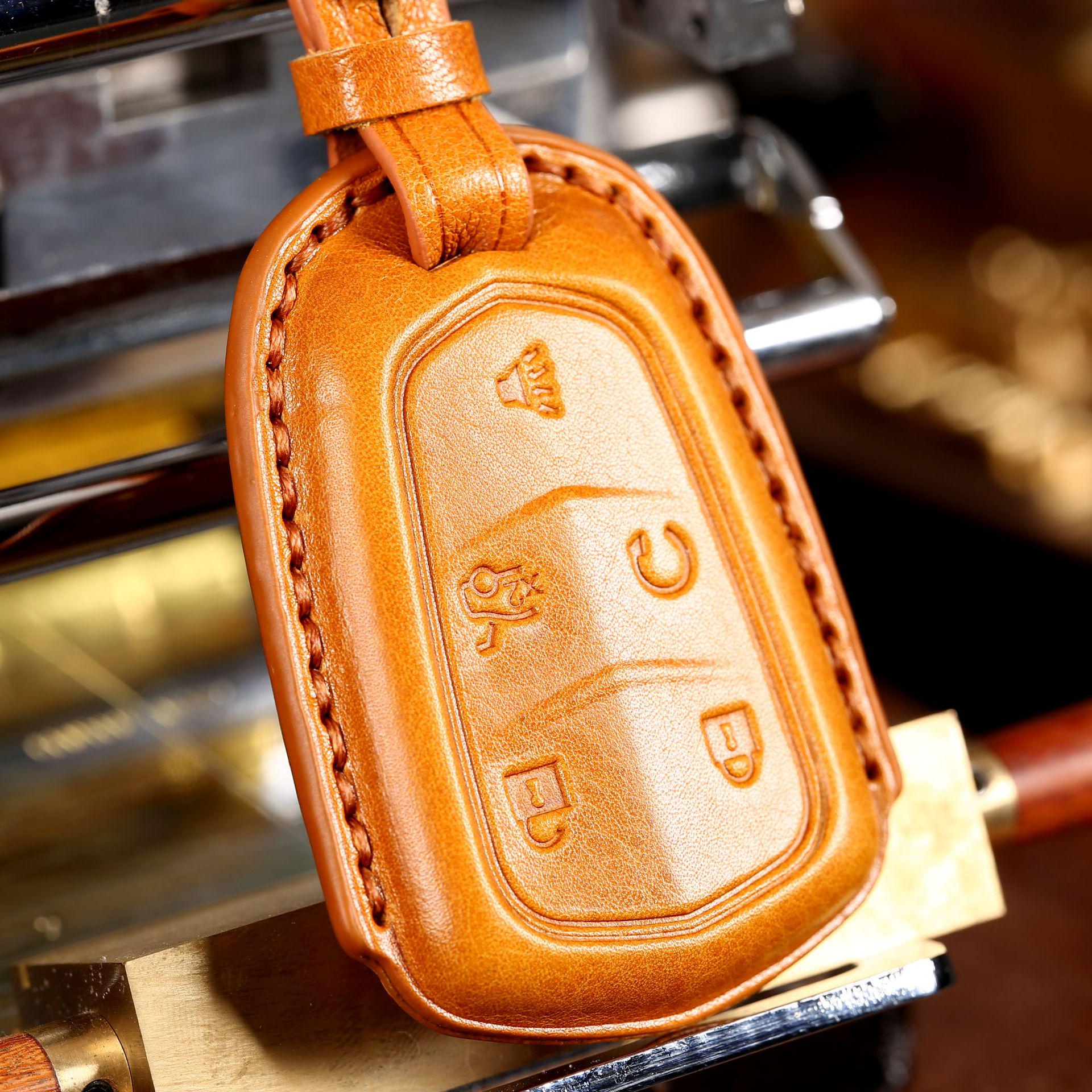 Cadillac Car Key Cover - Soft Plastic & Genuine Leather for CT4, CT5, CT6, XT4, XT5, XT6, and ATXL Models
Cadillac Car Key Cover - Soft Plastic & Genuine Leather for CT4, CT5, CT6, XT4, XT5, XT6, and ATXL Models