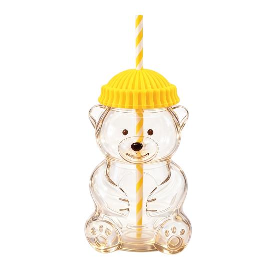 Glass Bear Cup 600ml Reusable Glass Tumbler with Lid And Straw Cute Bear Sippy Cup for Iced Coffee Milk Tea Smoothies 600ML жовтий
Glass Bear Cup 600ml Reusable Glass Tumbler with Lid And Straw Cute Bear Sippy Cup for Iced Coffee Milk Tea Smoothies 600ML жовтий