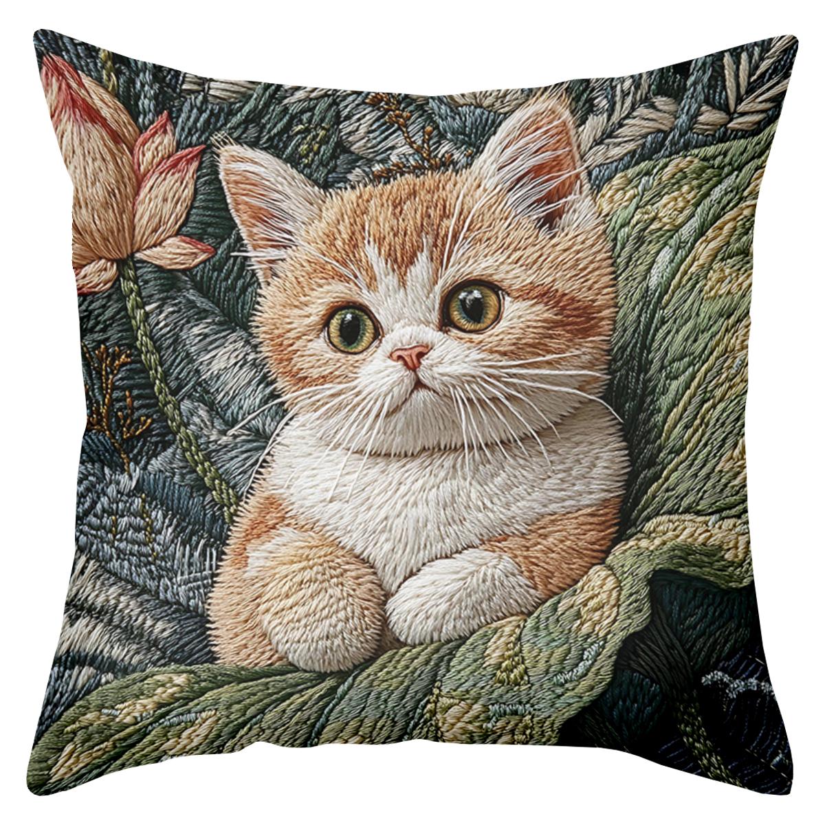 2D плоская печать Милый котенок узор 2d принт Подушка для дивана Полиэстеровая наволочка декоративная наволочка для дивана 16x16Inch
2D плоская печать Милый котенок узор 2d принт Подушка для дивана Полиэстеровая наволочка декоративная наволочка для дивана 16x16Inch