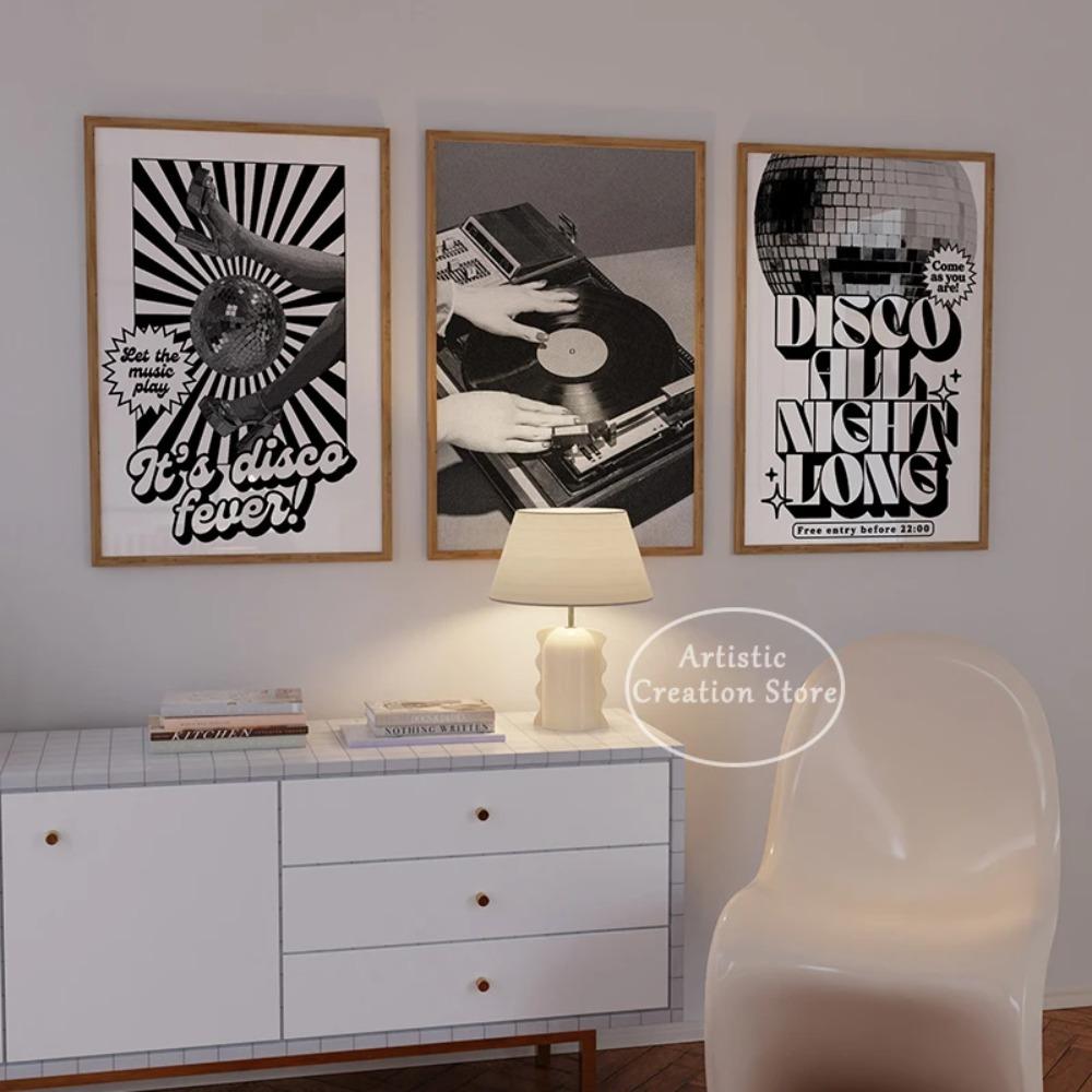 Gallery Music Art Wall Home Decor Retro Disco Poster Black and White Canvas Painting Party Disco Print Wall Pictures 20x30cm no frame
Gallery Music Art Wall Home Decor Retro Disco Poster Black and White Canvas Painting Party Disco Print Wall Pictures 20x30cm no frame