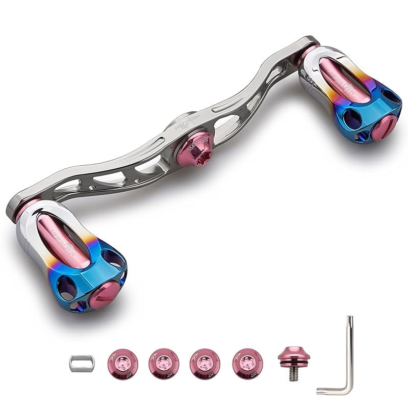 HEIGHTEN 88/90/105/115mm reel handle 22mm Equipped with knob SHIMANO Daiwa Abu common use bait reel for Aurora Series (105mm - gunmetal & cherry
HEIGHTEN 88/90/105/115mm reel handle 22mm Equipped with knob SHIMANO Daiwa Abu common use bait reel for Aurora Series (105mm - gunmetal & cherry