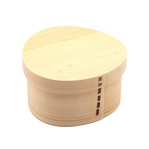 Bentowappa A-11-273080 Wooden Lunch Box, Approx. 5.5 inches (14 cm), Single Tier, Ousubi Shape, Natural
Bentowappa A-11-273080 Wooden Lunch Box, Approx. 5.5 inches (14 cm), Single Tier, Ousubi Shape, Natural