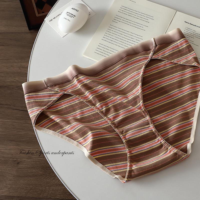 Striped Plus Size Women s High Cut Underwear - Comfortable Cotton Crotch, Sexy Low Rise, Big Triangle Underpants XL: 91-120 Jin
Striped Plus Size Women s High Cut Underwear - Comfortable Cotton Crotch, Sexy Low Rise, Big Triangle Underpants XL: 91-120 Jin