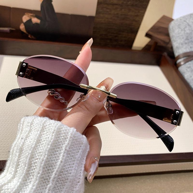 JYL TS Sunglasses UV Frameless Ellipse Unisex Metal/90319 B-2437
JYL TS Sunglasses UV Frameless Ellipse Unisex Metal/90319 B-2437