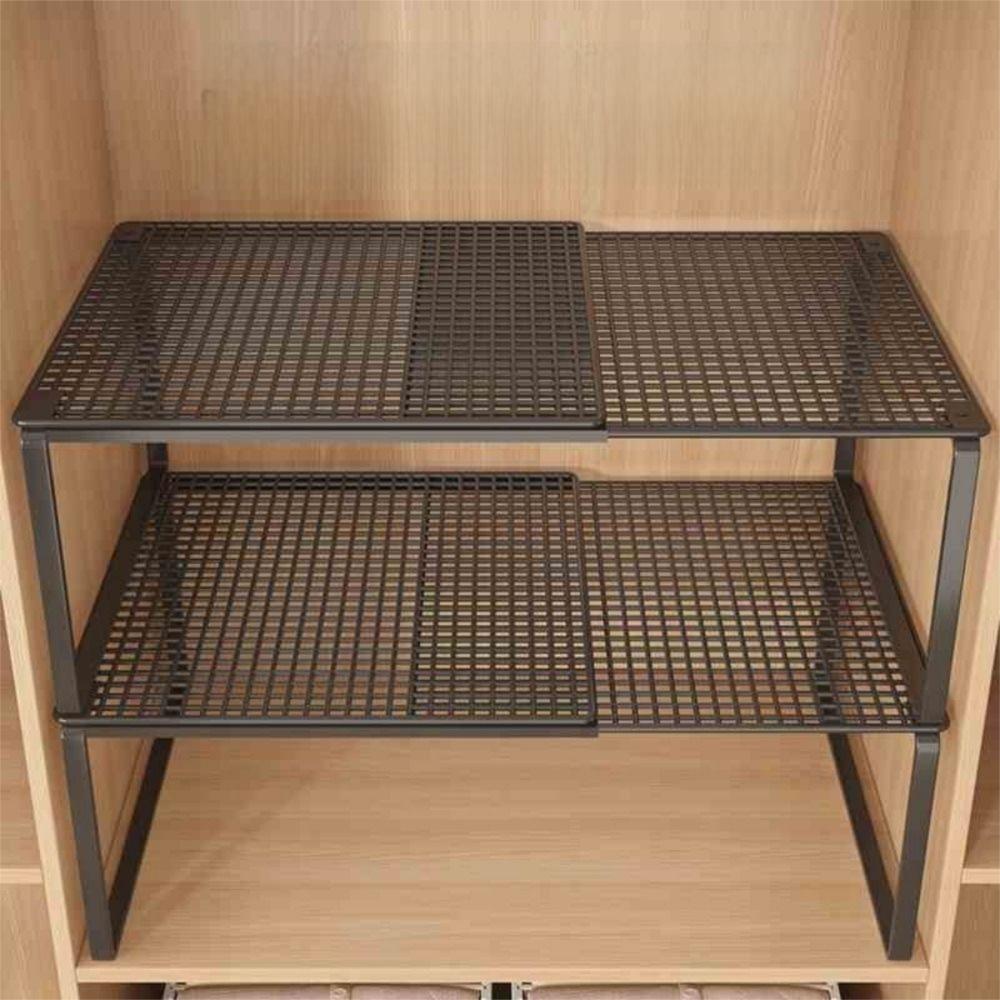 Stackable Telescopic Closet Shelf Adjustable Clothing Storage Rack Cabinet Organizer Bathroom White S
Stackable Telescopic Closet Shelf Adjustable Clothing Storage Rack Cabinet Organizer Bathroom White S