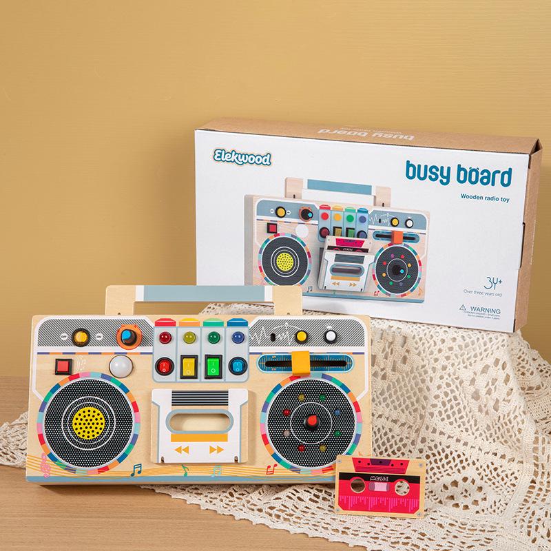 Montessori Toddler Busy Board: Interactive Radio, LED Light, Switch & Socket Skills Toy
Montessori Toddler Busy Board: Interactive Radio, LED Light, Switch & Socket Skills Toy