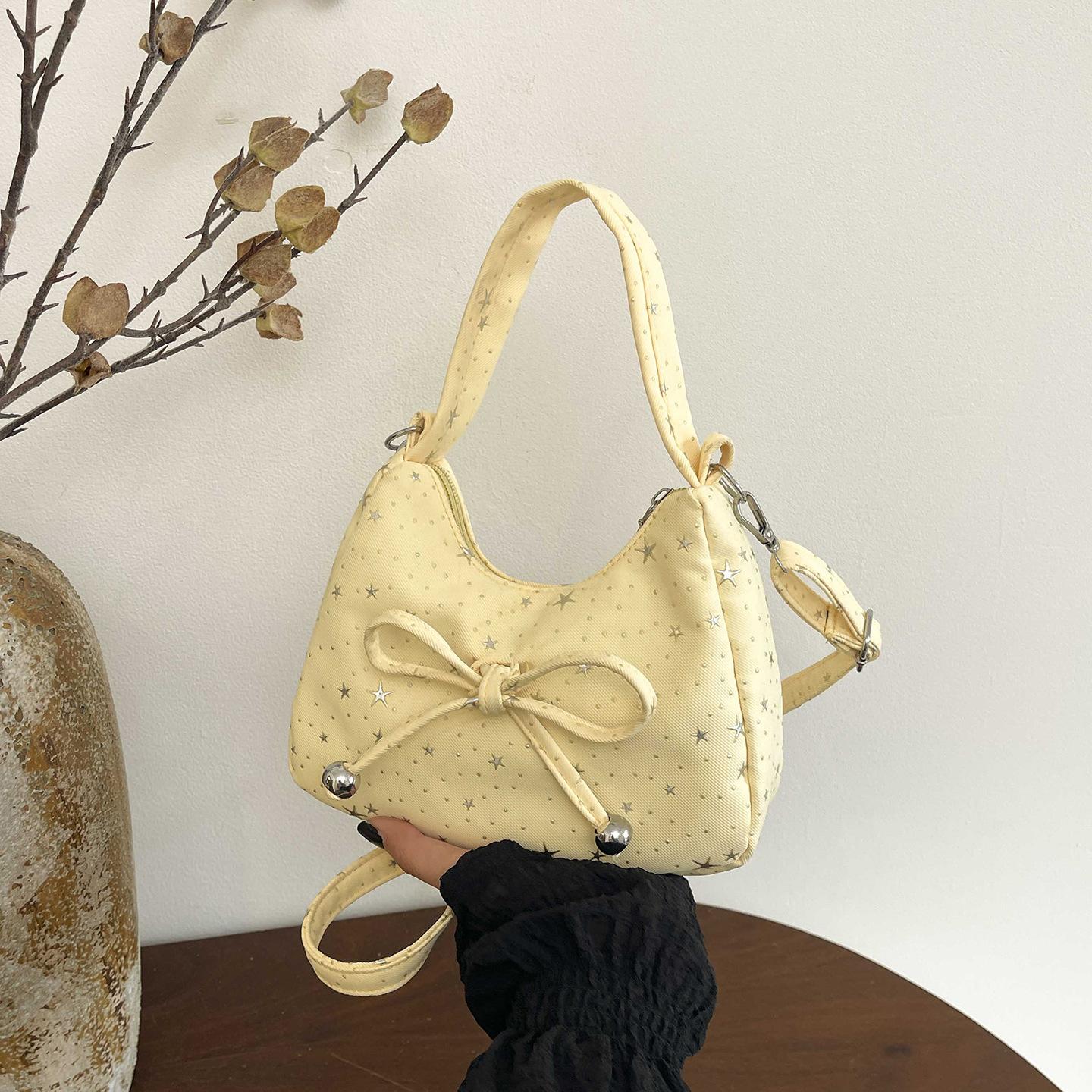 Sweet Star Polka Dot Bow Crossbody Bags for Women Versatile Portable Ladies Shoulder Bag Simple Lightweight Girls Hobos Handbag жовтий
Sweet Star Polka Dot Bow Crossbody Bags for Women Versatile Portable Ladies Shoulder Bag Simple Lightweight Girls Hobos Handbag жовтий