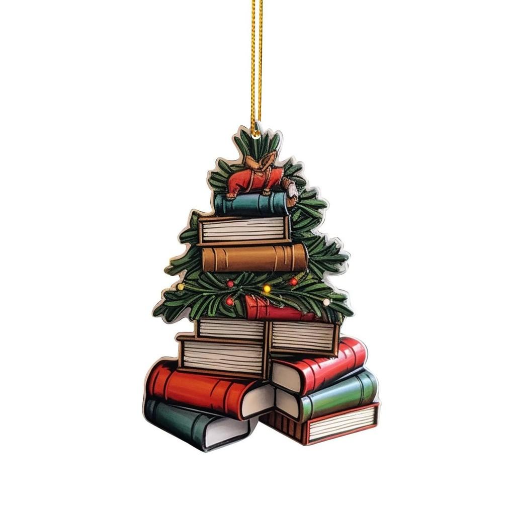 Book Colorful Acrylic Christmas Tree Ornament Delightful Cartoon Car Hanging Decor 1
Book Colorful Acrylic Christmas Tree Ornament Delightful Cartoon Car Hanging Decor 1