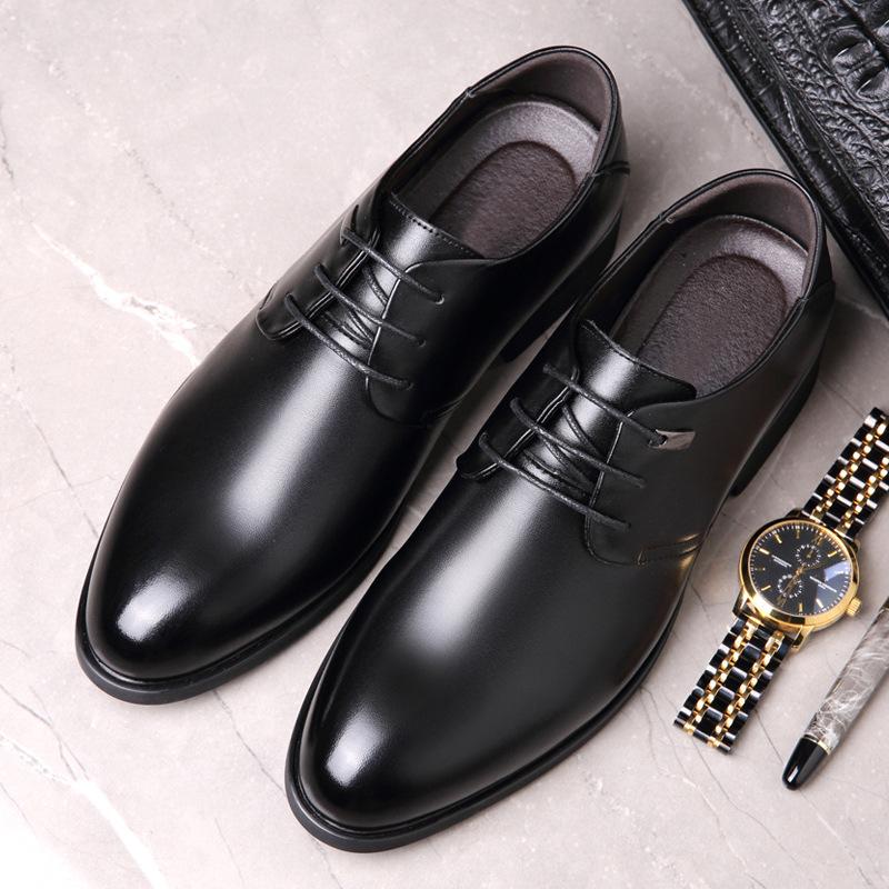 Dress Four Seasons Leather Shoes Dress Leather Shoes Inner Height Increase Lace-up Leather Shoes Large Size 2025 37
Dress Four Seasons Leather Shoes Dress Leather Shoes Inner Height Increase Lace-up Leather Shoes Large Size 2025 37