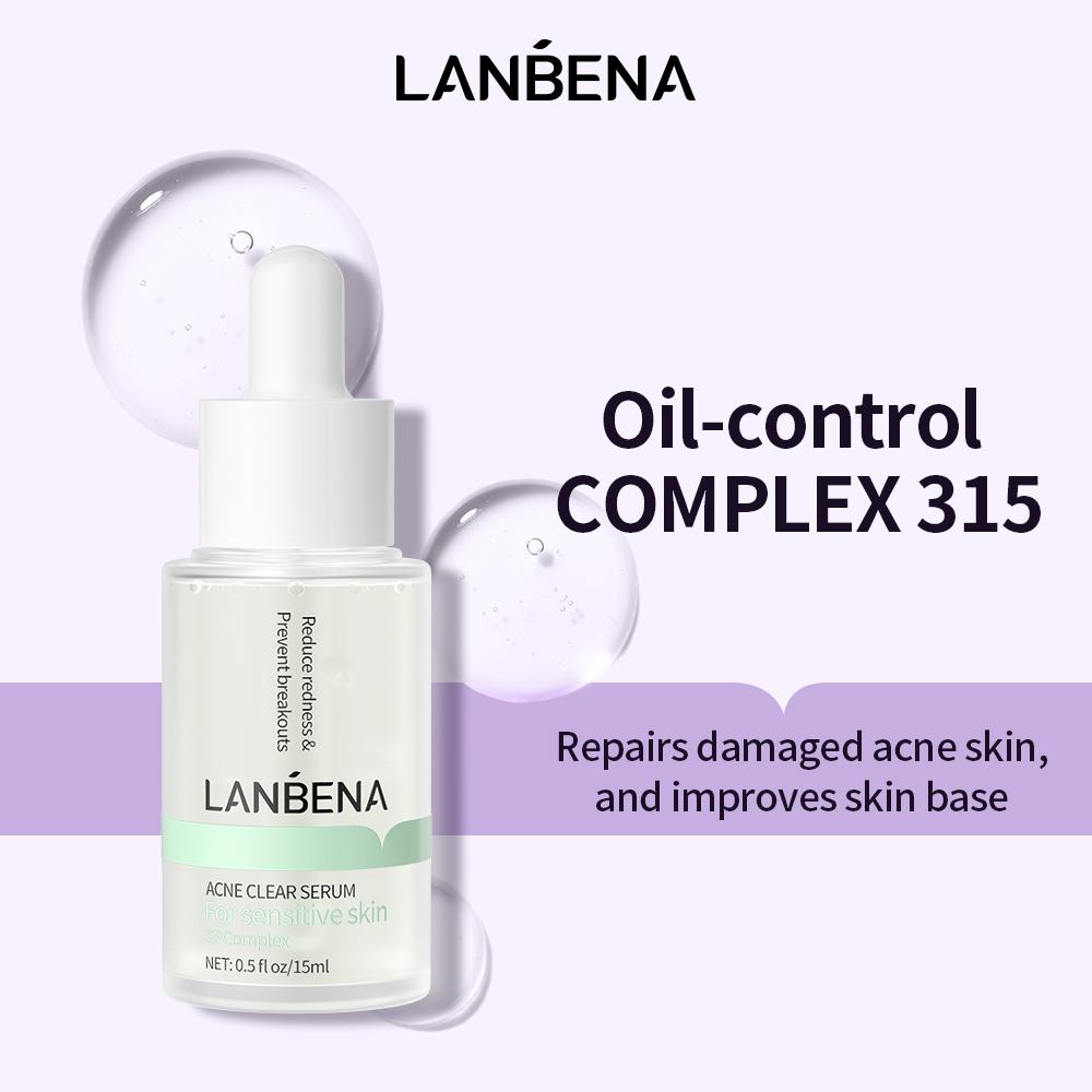 LANBENA Acne Чистая сыворотка для лица Сыворотка Масло-контроль Акне Восстановление уход за кожей
LANBENA Acne Чистая сыворотка для лица Сыворотка Масло-контроль Акне Восстановление уход за кожей