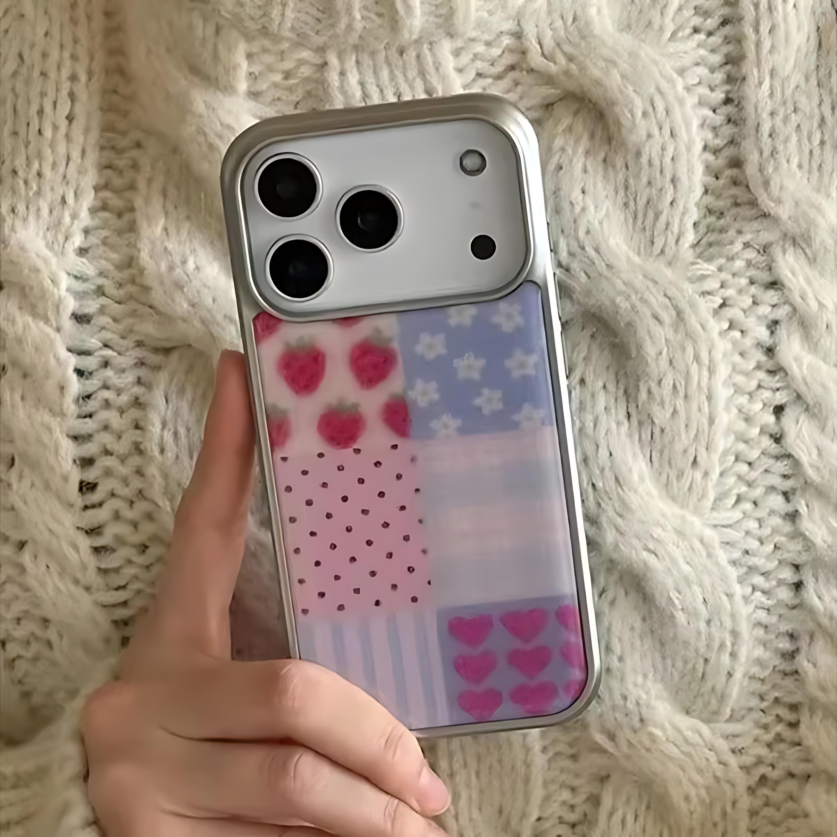 Grid Pink Strawberry Colorful Phone Case for iPhone 17 16e 16 15 14 13 12 11 Air Pro Max X XR XSMAX 8 7 Plus Luxury Clear Cover iPhone 11
Grid Pink Strawberry Colorful Phone Case for iPhone 17 16e 16 15 14 13 12 11 Air Pro Max X XR XSMAX 8 7 Plus Luxury Clear Cover iPhone 11