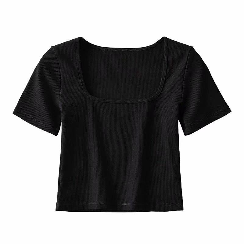 Women s European & American Style Crop Top: Generous Neckline, Tight Short Sleeves, Elastic, Sports Fitness Base Layer T-Shirt. Medium
Women s European & American Style Crop Top: Generous Neckline, Tight Short Sleeves, Elastic, Sports Fitness Base Layer T-Shirt. Medium
