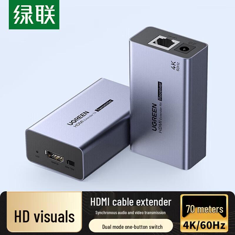 UGREEN 4K 60Hz HDMI Extender Kit
UGREEN 4K 60Hz HDMI Extender Kit