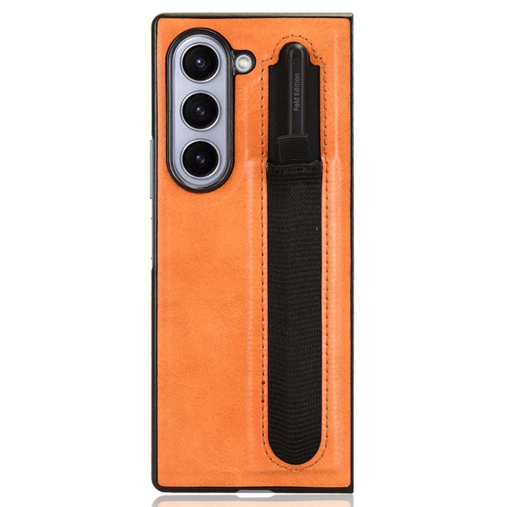 For Samsung Galaxy Z Fold6 5G Case Retro Leather Coated PC Phone Cover with Pens Slot Black
For Samsung Galaxy Z Fold6 5G Case Retro Leather Coated PC Phone Cover with Pens Slot Black