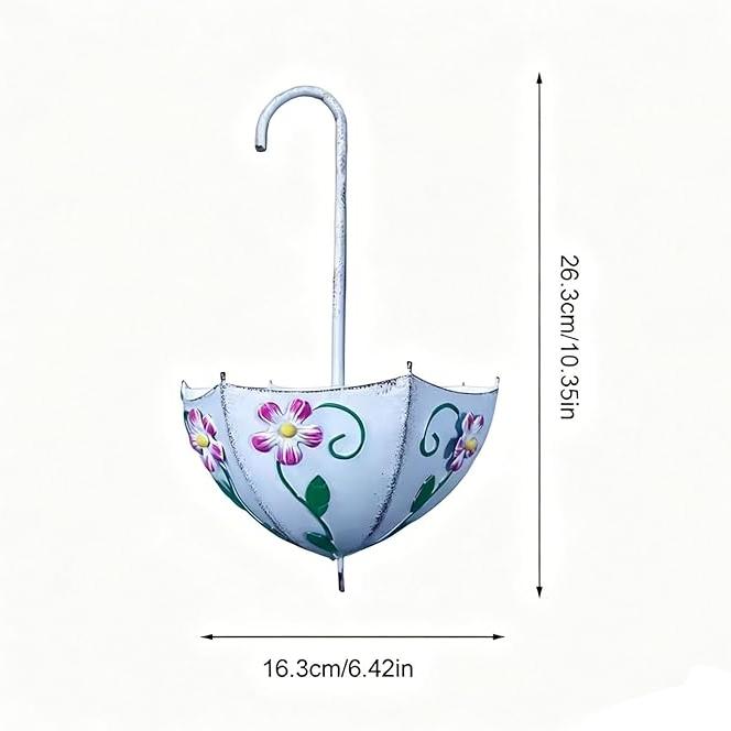 Umbrella Shaped Wall Mounted Iron Planter Decorative Hanging Flower Pot Succulents Indoor Outdoor Garden Home Plant Container
Umbrella Shaped Wall Mounted Iron Planter Decorative Hanging Flower Pot Succulents Indoor Outdoor Garden Home Plant Container