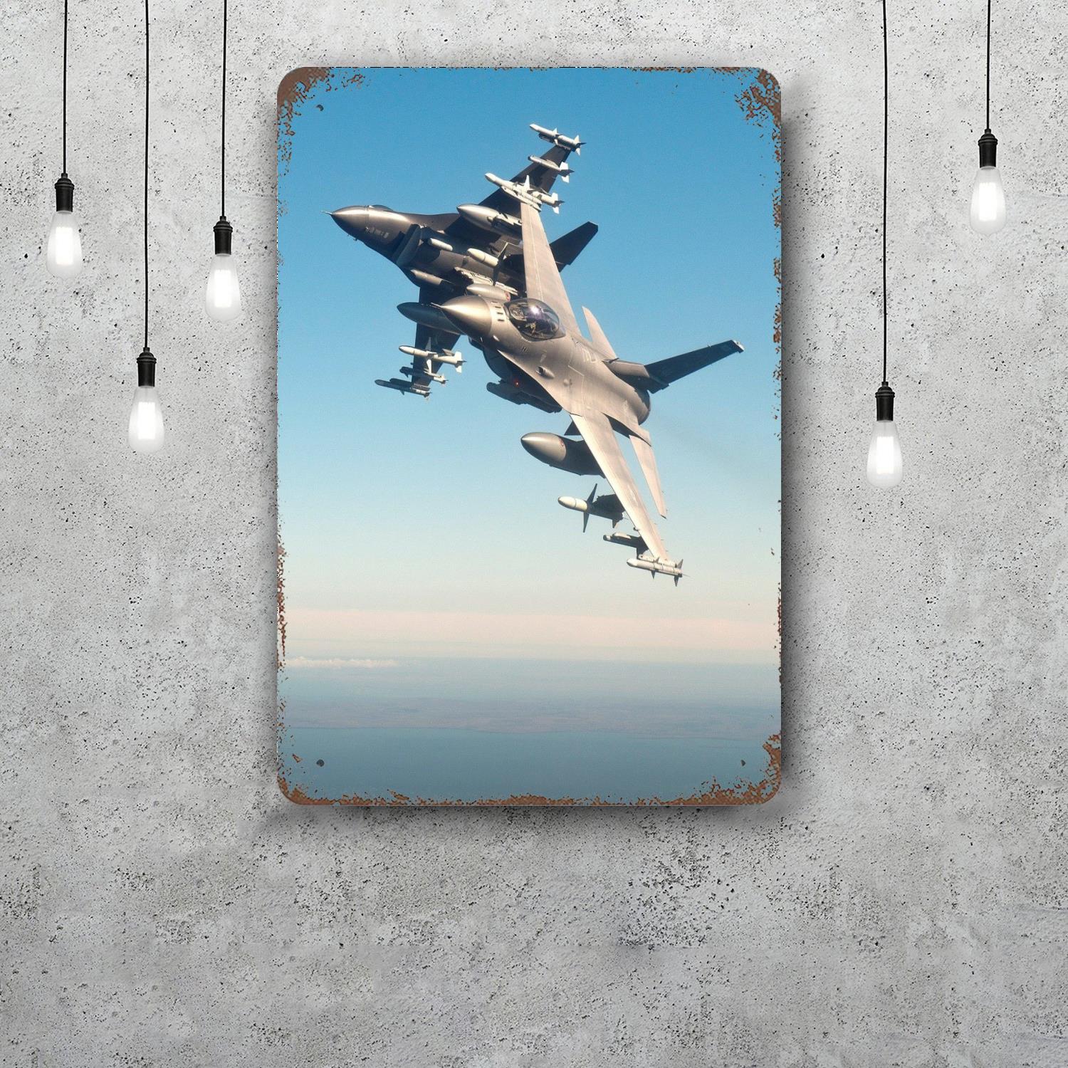 f16 Decor Poster Vintage Tin Sign Metal Sign Decorative Plaque for Pub Bar Man Cave Club Wall Decoration 20x30cm(7.8x11.8inch)
f16 Decor Poster Vintage Tin Sign Metal Sign Decorative Plaque for Pub Bar Man Cave Club Wall Decoration 20x30cm(7.8x11.8inch)