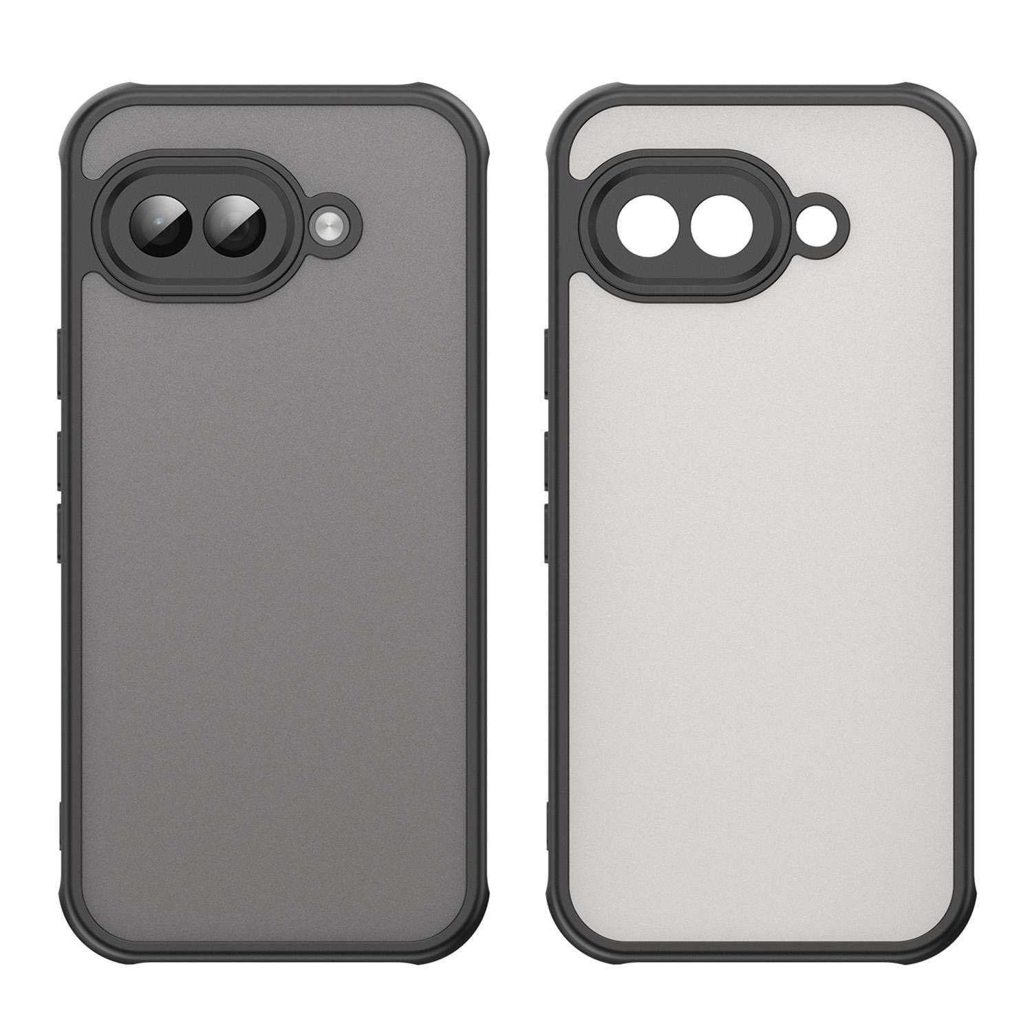 For Google Pixel 9a Phone Case Drop Proof Airbags Frosted Translucent PC+TPU Back Cover Black
For Google Pixel 9a Phone Case Drop Proof Airbags Frosted Translucent PC+TPU Back Cover Black