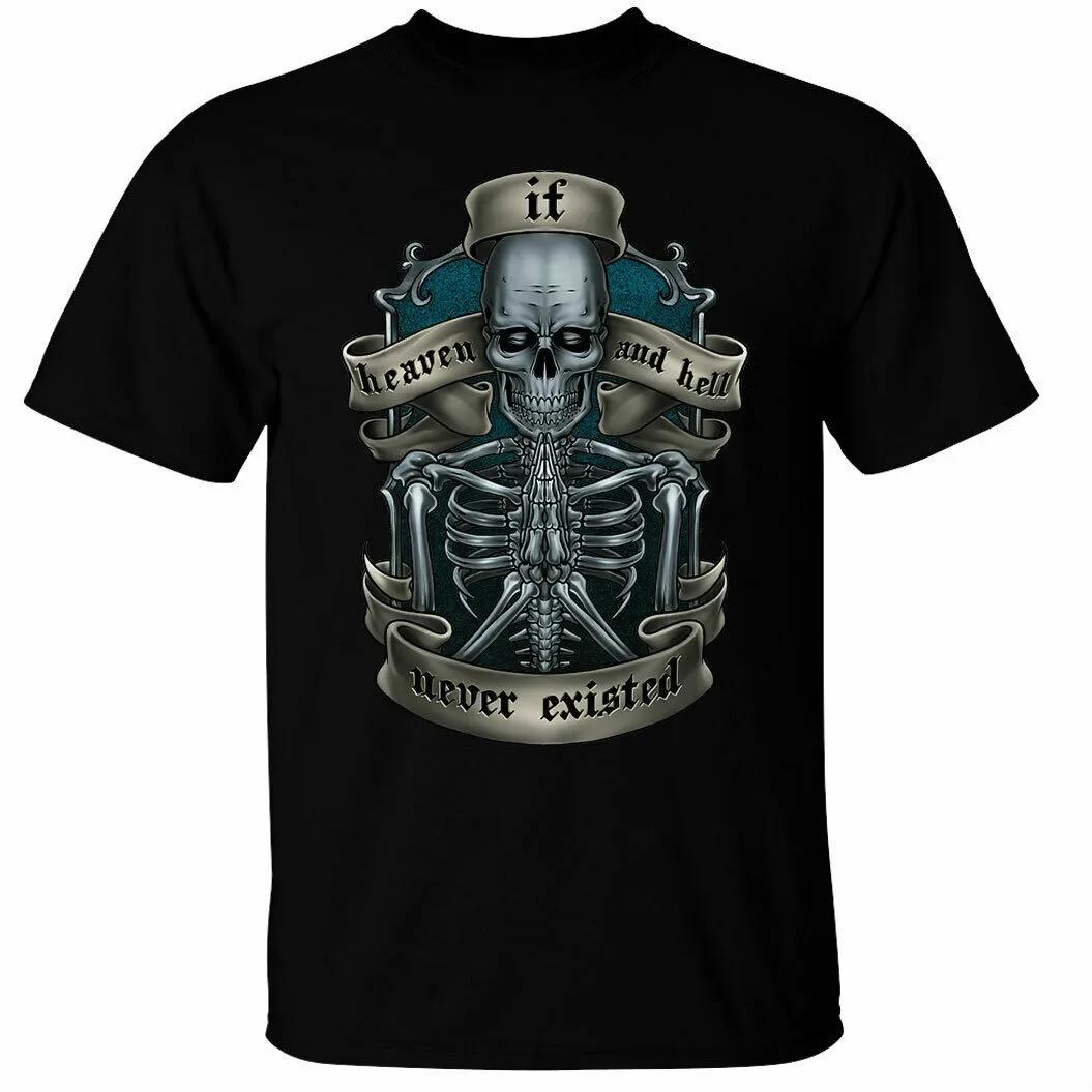 Heaven and Hell Biker Skull Skeleton Gothic Punk Rock TShirt Summer Cotton Short Sleeve ONeck Mens T Shirt New S3XL S
Heaven and Hell Biker Skull Skeleton Gothic Punk Rock TShirt Summer Cotton Short Sleeve ONeck Mens T Shirt New S3XL S