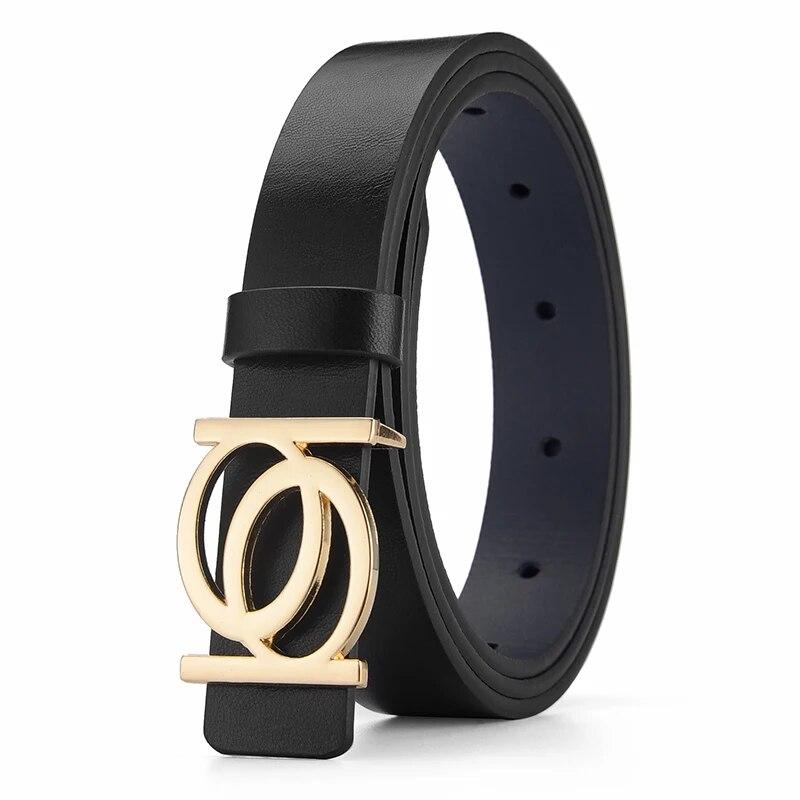 New Women s Belt Fashion Golden Buckle Belt Leisure Personalized Double Round Button PU Leather Belt Paired with Jeans Lady Belt 105cm чорний
New Women s Belt Fashion Golden Buckle Belt Leisure Personalized Double Round Button PU Leather Belt Paired with Jeans Lady Belt 105cm чорний