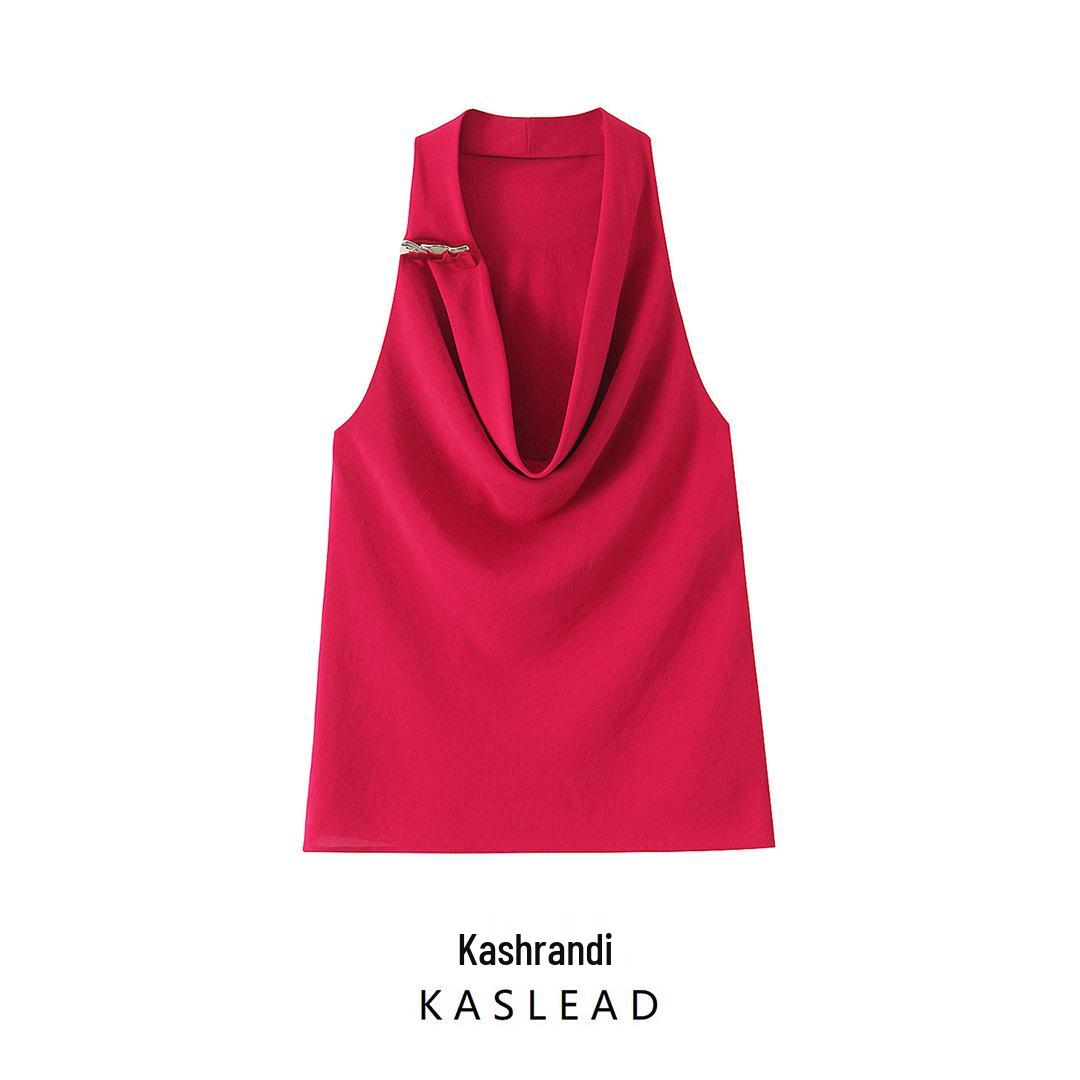 Spring 2025 Women s European & American Gold-Embellished Fashion Top Small красный
Spring 2025 Women s European & American Gold-Embellished Fashion Top Small красный