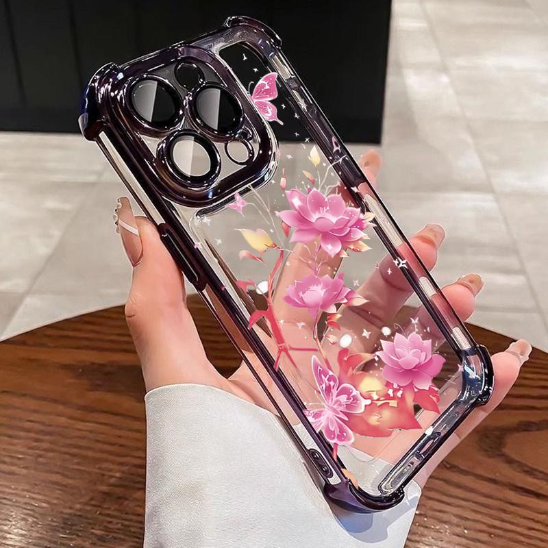 Pink Lotus Flower Electroplat Airbag Transparent Phone Case For iPhone 16 Pro Max 15 14 Plus 13 12 11 17 Air 16E Anti-Fall Cover iPhone 12 Pro бежевый
Pink Lotus Flower Electroplat Airbag Transparent Phone Case For iPhone 16 Pro Max 15 14 Plus 13 12 11 17 Air 16E Anti-Fall Cover iPhone 12 Pro бежевый