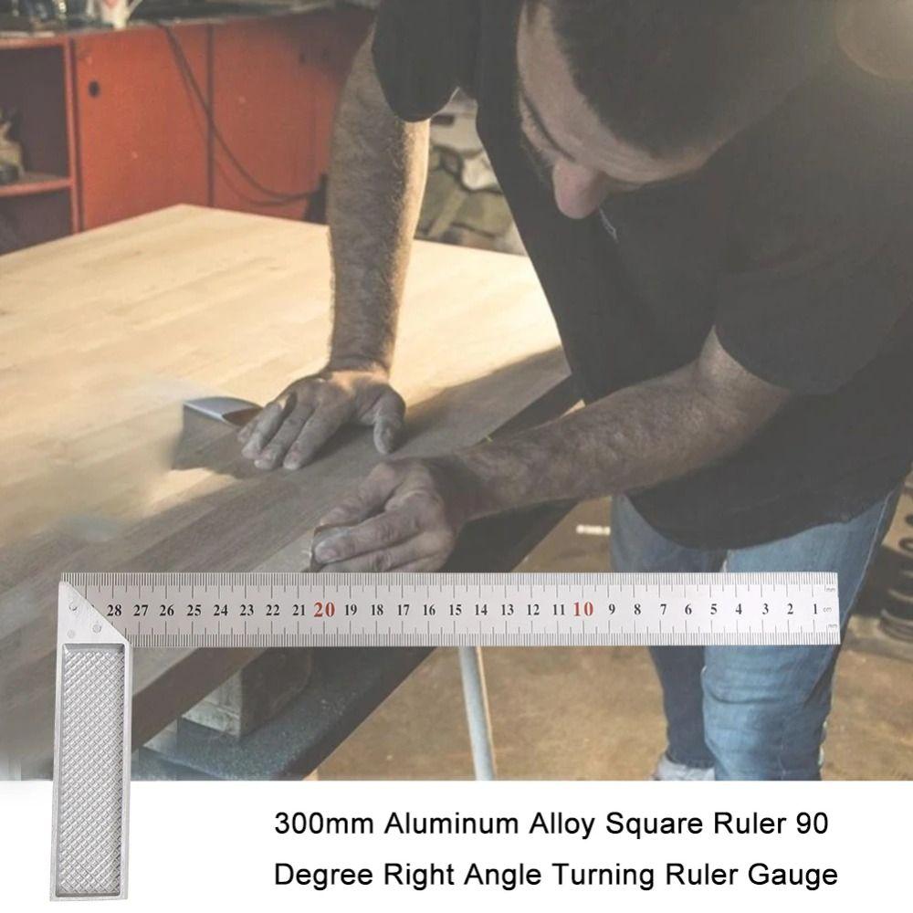 90 Degree Right Angle Steel Ruler Aluminum Handle Right Angle Turning Ruler Measuring Tool 30cm Ruler
90 Degree Right Angle Steel Ruler Aluminum Handle Right Angle Turning Ruler Measuring Tool 30cm Ruler