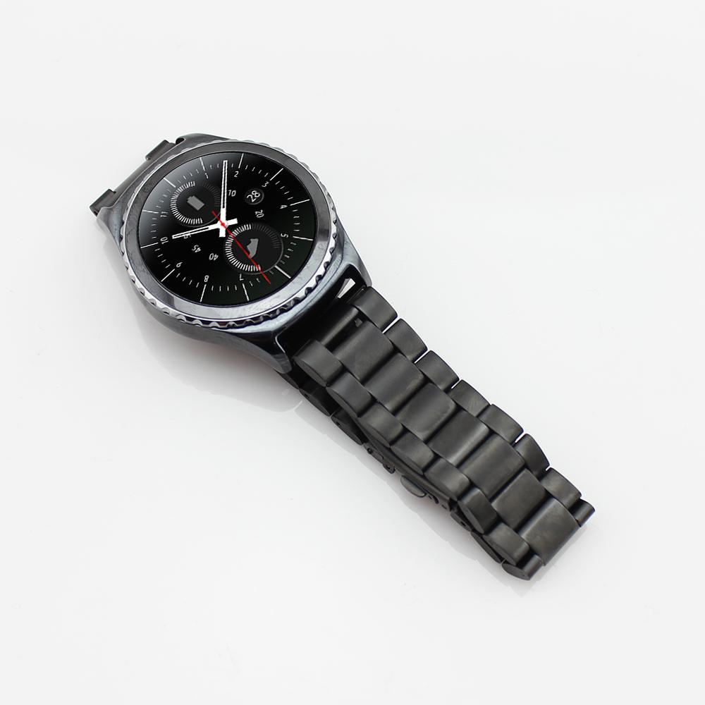 Stainless Steel Watch Band Folding Clasp Metal Strap for Samsung Gear S3 Frontier/S3 Classic Black
Stainless Steel Watch Band Folding Clasp Metal Strap for Samsung Gear S3 Frontier/S3 Classic Black