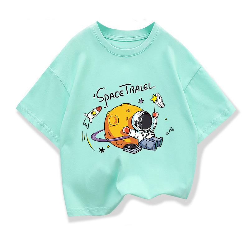 2025 New Kids Clothing Spaceman Travel Graphic Summer T-Shirt Boy And Girl Fashion Tops Teen Boys Loose Short Sleeve Tee 100
2025 New Kids Clothing Spaceman Travel Graphic Summer T-Shirt Boy And Girl Fashion Tops Teen Boys Loose Short Sleeve Tee 100
