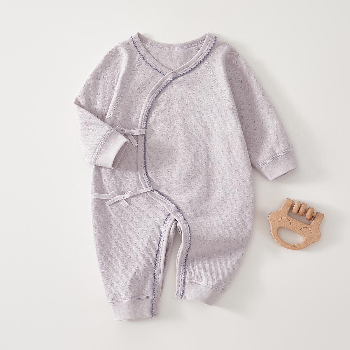 Newborn Baby Kimono Romper, Cotton Seamless Infant One Piece Outfit, Long Sleeve Crawling Pajamas for Spring and Autumn 52
Newborn Baby Kimono Romper, Cotton Seamless Infant One Piece Outfit, Long Sleeve Crawling Pajamas for Spring and Autumn 52
