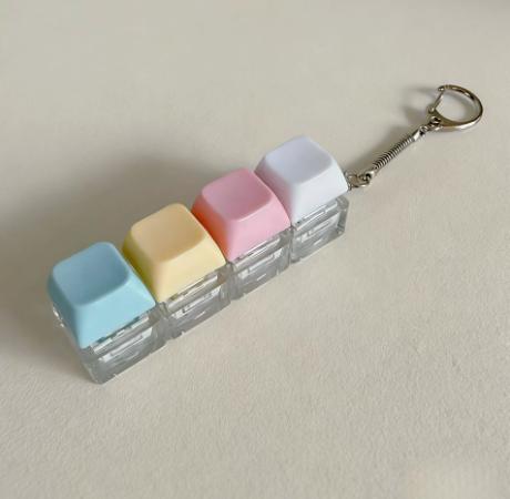 Keyboard Fidgeting Plaything 4-In-1 Keyboard Relaxation Button Finger Clicker Toys, Button Stress Ease Keychain Fidget Gifts
Keyboard Fidgeting Plaything 4-In-1 Keyboard Relaxation Button Finger Clicker Toys, Button Stress Ease Keychain Fidget Gifts