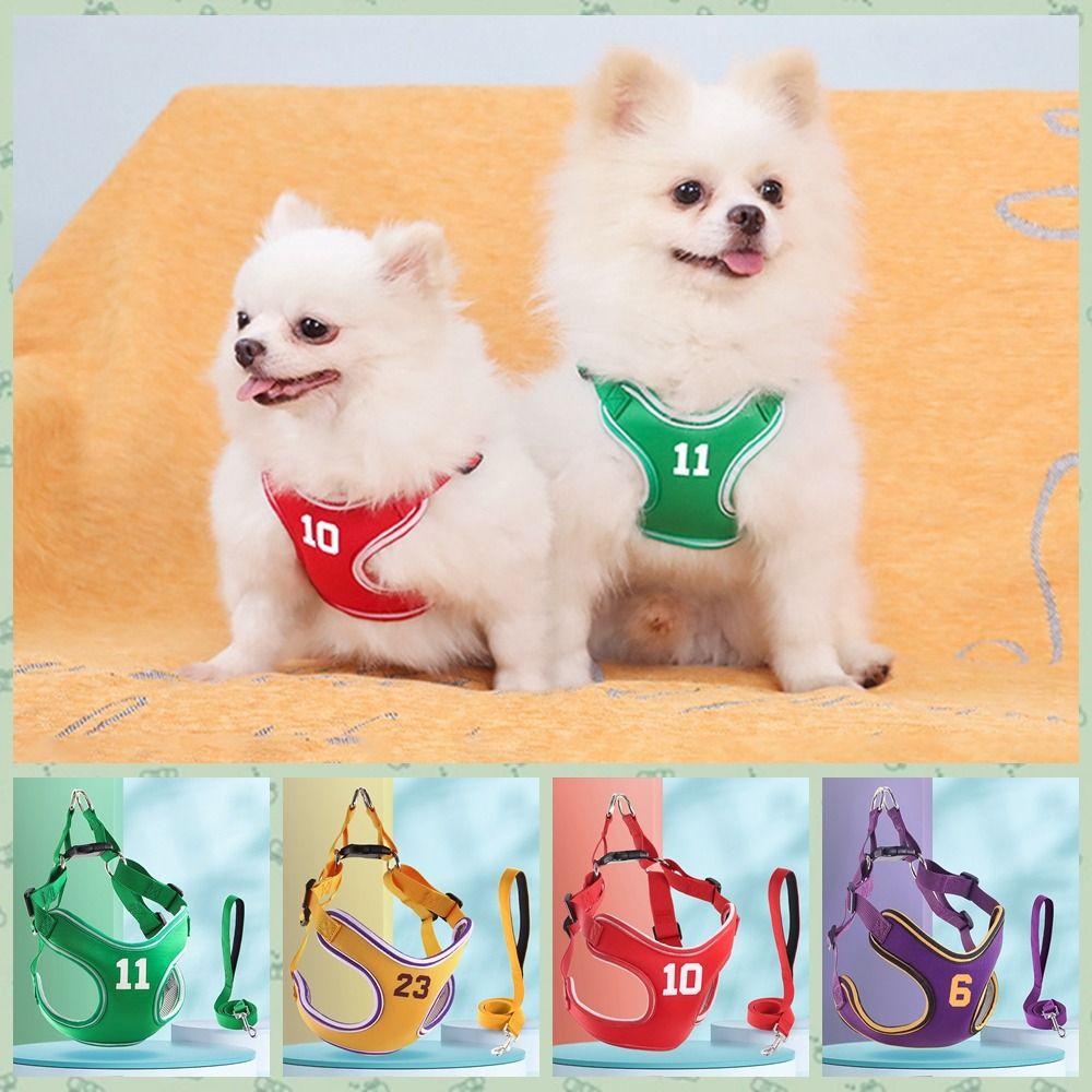 Breathable Puppy Vest Harness Reflective Dog Traction Rope Dog Harness Leash Set Summer S красный
Breathable Puppy Vest Harness Reflective Dog Traction Rope Dog Harness Leash Set Summer S красный
