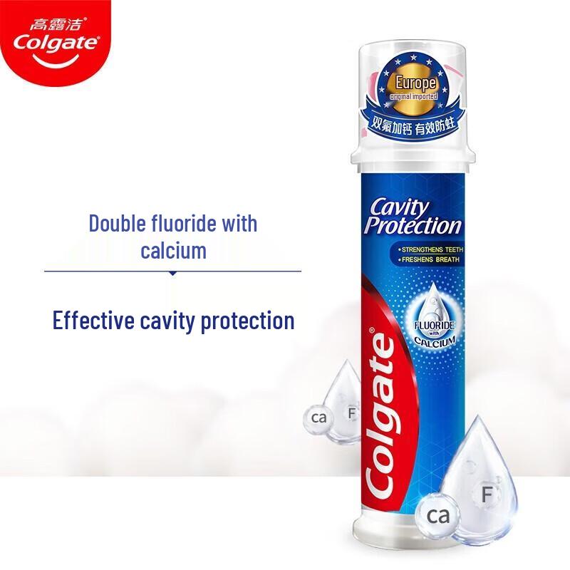Colgate Effective Cavity Protection Press Toothpaste
Colgate Effective Cavity Protection Press Toothpaste