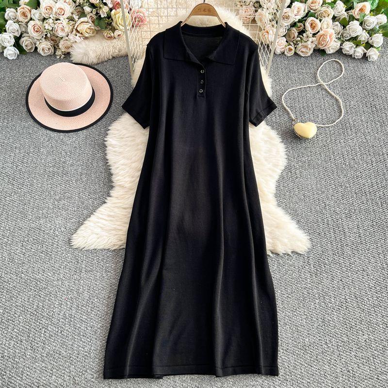 2025 Новая корейская серия Полосатый лацкан Короткий рукав Вязаное платье Женское Ленивый Повседневный Свободный Скрывающий Мясо Стройнящий Длинное платье
2025 Новая корейская серия Полосатый лацкан Короткий рукав Вязаное платье Женское Ленивый Повседневный Свободный Скрывающий Мясо Стройнящий Длинное платье